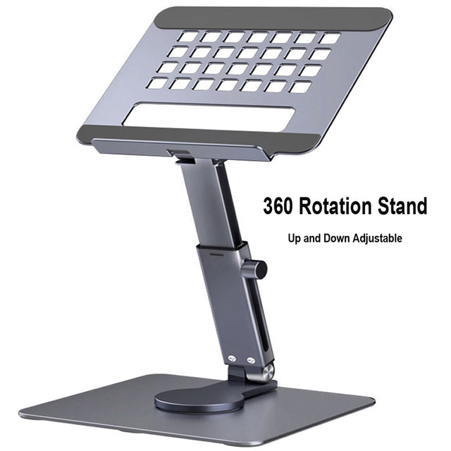 360° Swivel Desktop Stand for Tablets & Laptops
